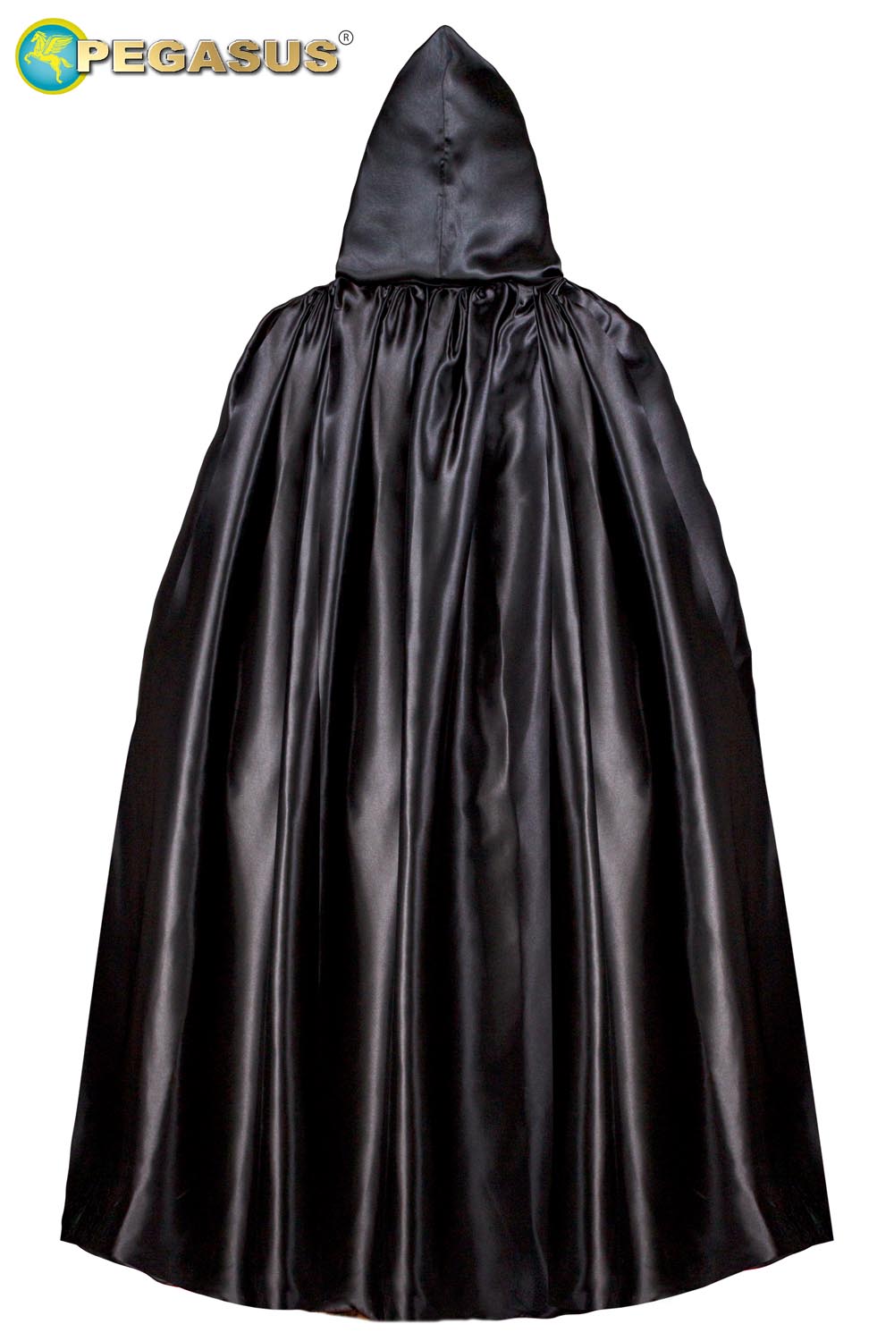MANTELLO CAPPUCCIO DOUBLE ROSSO-NERO ADULTO